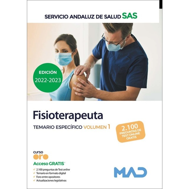 Fisioterapeuta del Servicio Andaluz de Salud. Temario específico volumen 1 (Tapa blanda)