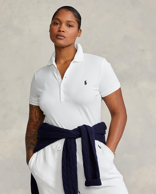 Polo Ralph Lauren - Polo de mujer liso slim Fit.