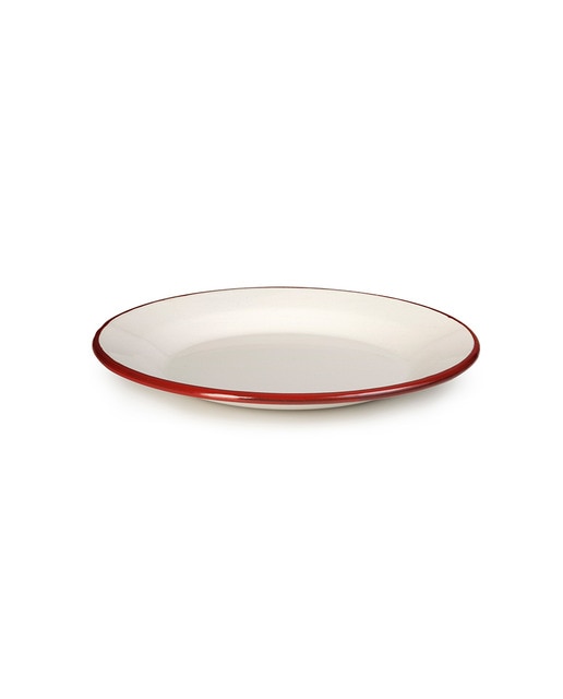 Plato llano bordeaux 24 cm