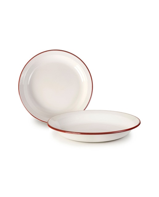 Plato hondo bordeaux 22 cm