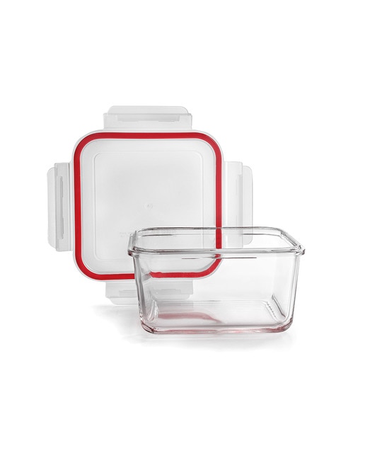 Contenedor de vidrio cuadrado 1000 ml
