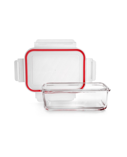 Contenedor de vidrio rectangular 1600 ml