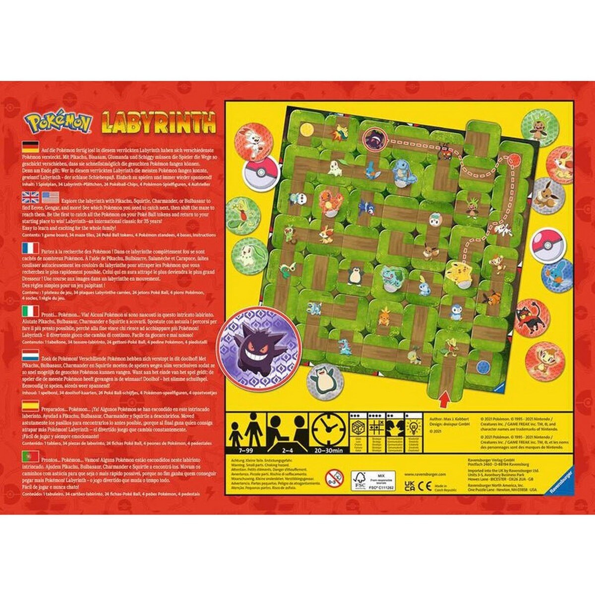 Jogo de Mesa e Estratégia Labirinto Pokémon 3