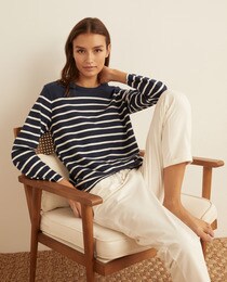 T-shirt femme à rayures