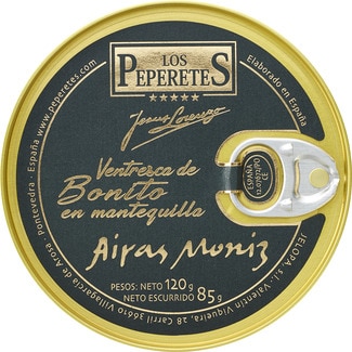 LOS PEPERETES ventresca de bonito del norte en mantequilla Arias Moniz lata 85 g neto escurrido