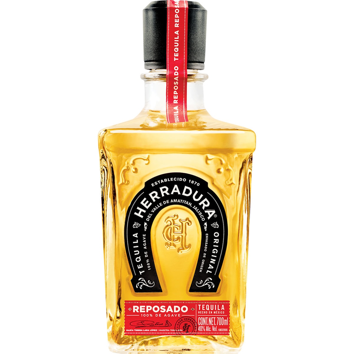 Tequila reposado 100 Agave botella 70 cl · HERRADURA · Supermercado El
