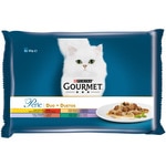 Perle Duo comida húmeda para gatos dueto de carnes variadas 4 unidades 85 g
