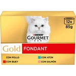 Gold Fondant wet cat food with a selection of meat and fish box of 12 tins 85 g