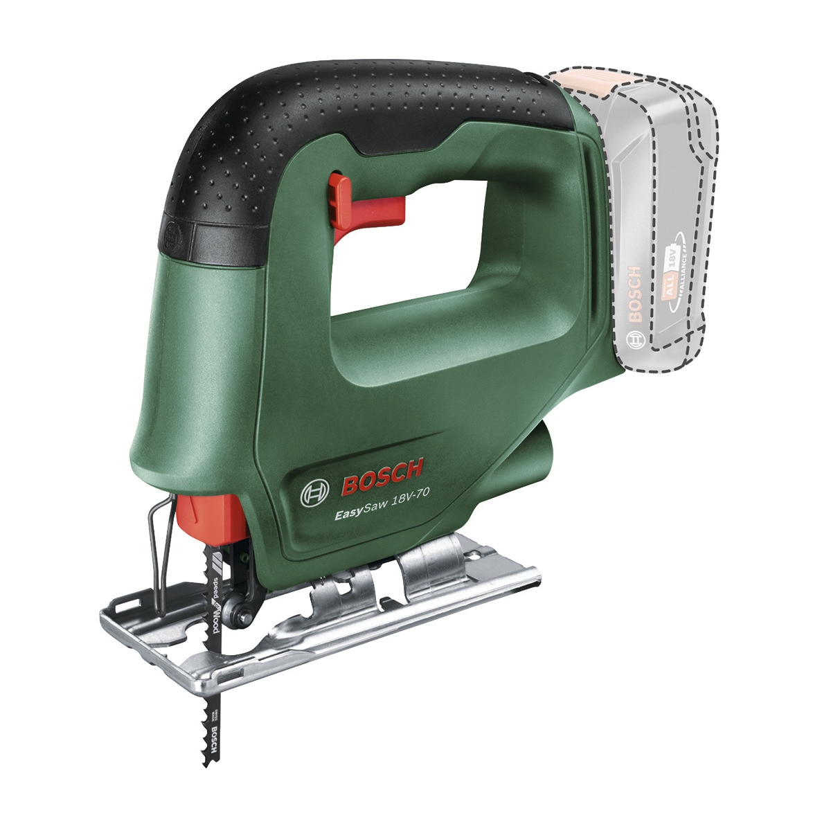 Bosch – Sierra de Calar Eléctrica a Batería 18 V BOSCH EASYSAW 18V-70 PowerforAll (sin batería ni cargador).