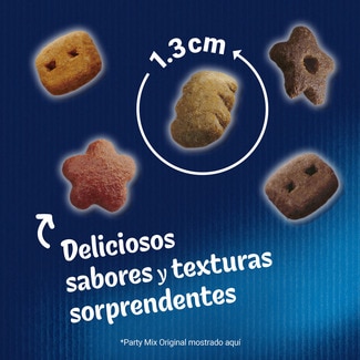 Party Mix snacks para gatos con sabor a pollo, hígado y pavo paquete 60 g - Felix