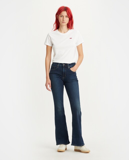 Vaquero de mujer 726™ High Rise Flare lavado oscuro