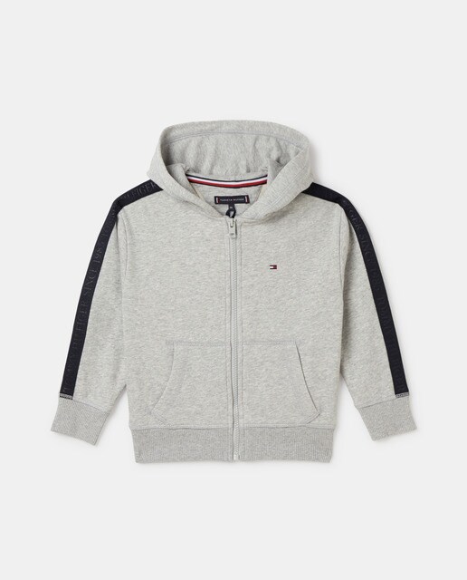 Sweat garçon à fermeture zippée et capuche