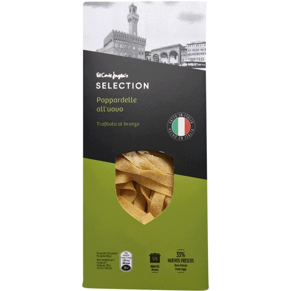 Pappardelle com 33% de Ovo Fresco embalagem 250 g