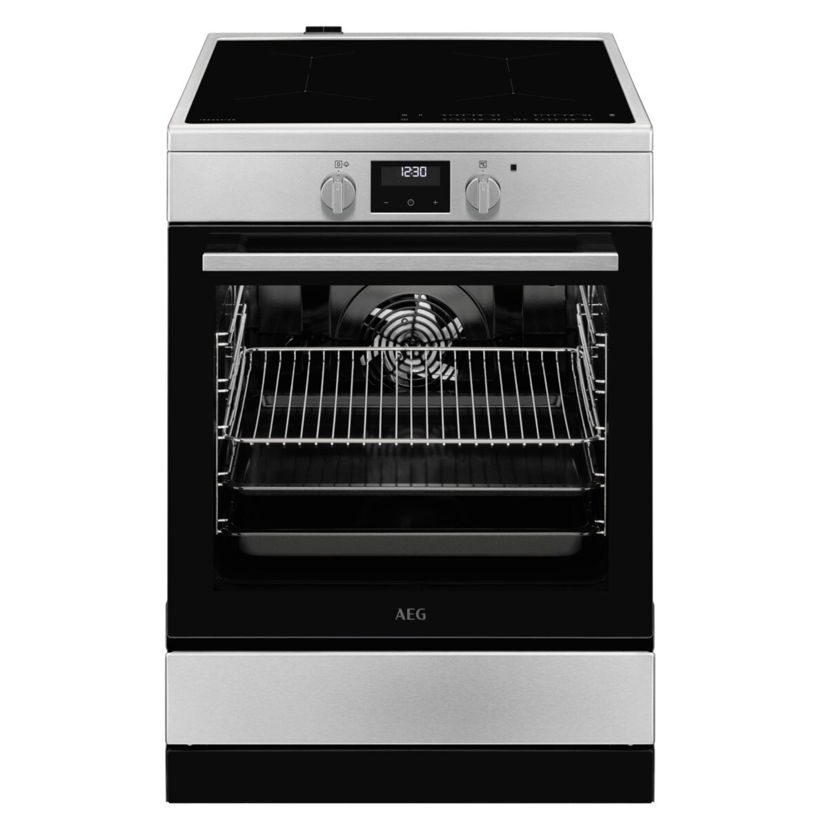 AEG – Cocina compacta AEG 60 cm, 4 zonas y horno – CIB6646ABM.