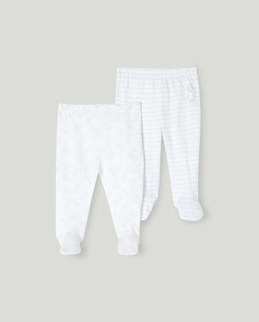 Lot de 2 pantalons à pieds dalmatiens
