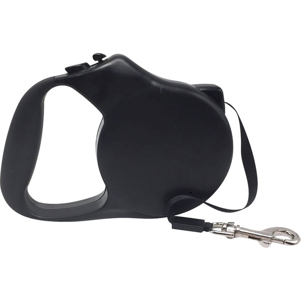 Black extendible dog lead 5 m 1 each