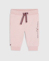 Pantalon bébé fille avec élastique et logo