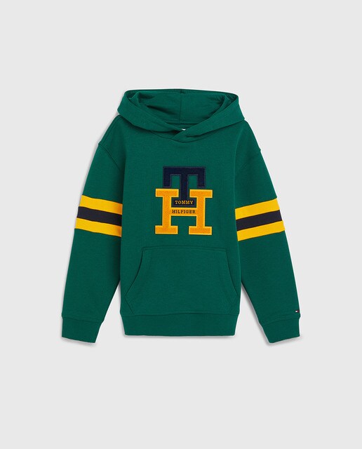 Sweat garçon à capuche et logo