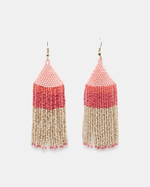 Boucles d'oreilles pendantes perles fantaisie