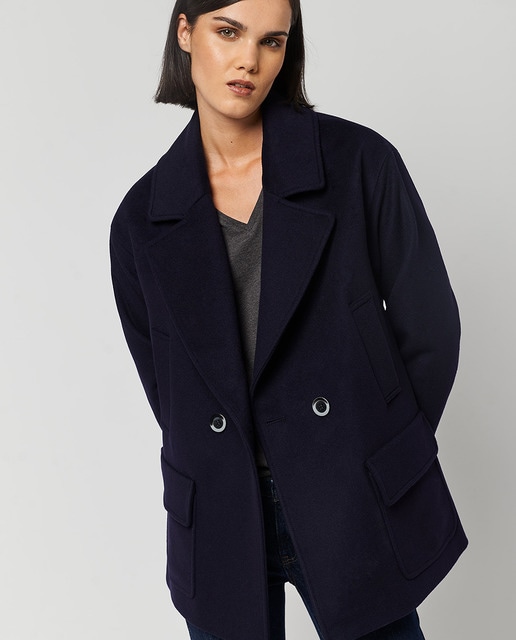Chaquetón de mujer tres cuartos lana