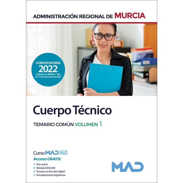 Cuerpo Técnico de la Administración Pública Regional de Murcia. Temario común volumen 1 (Tapa blanda)