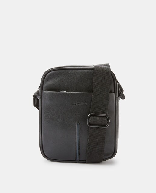 Small black crossbody bag with an adjustable strap · Men's fashion · El