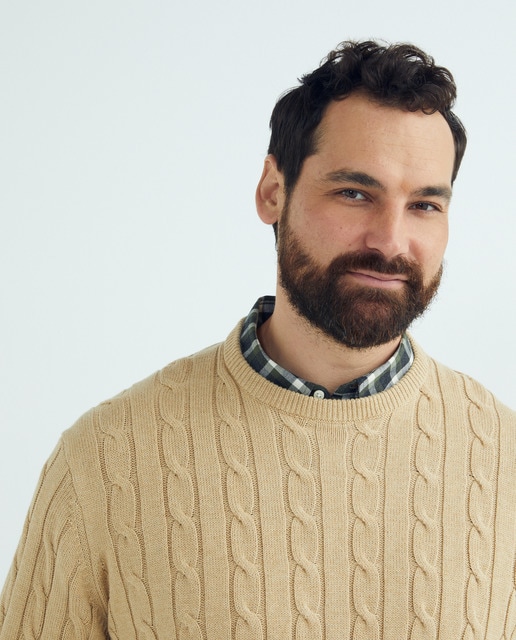 Big and Tall men's cable knit sweater · Men's fashion · El Corte Inglés