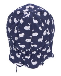 Boys' visor hat with neck protection