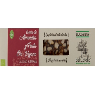 Delicatalia Torrão de Amêndoa e Fruta Bio e Vegan embalagem 165 g