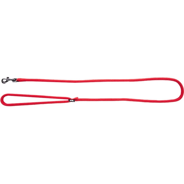 correa para perros de nylon redondo color rojo medida 1,3 cm x 1 m 1 unidad