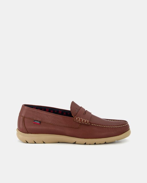 Men's leather loafers with Adaptation system and Adaptlite sole
