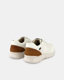 Men's low-top leather running trainers with Adaptation system and EVA sole