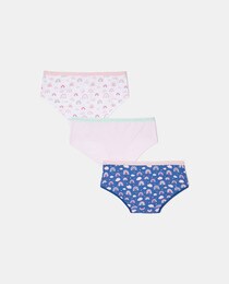 Lot de 3 culottes hanche arc-en-ciel
