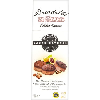 EL MESIAS Bocaditos 100% natural cocoa mantecado crumble cake bites PGI Mantecados de Estepa bag 300 g