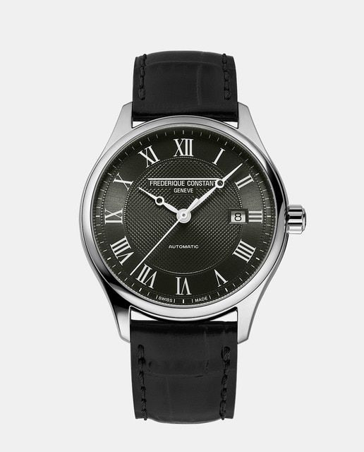 Reloj de hombre Classics Index FC-303MCK5B6 Automático de piel negro