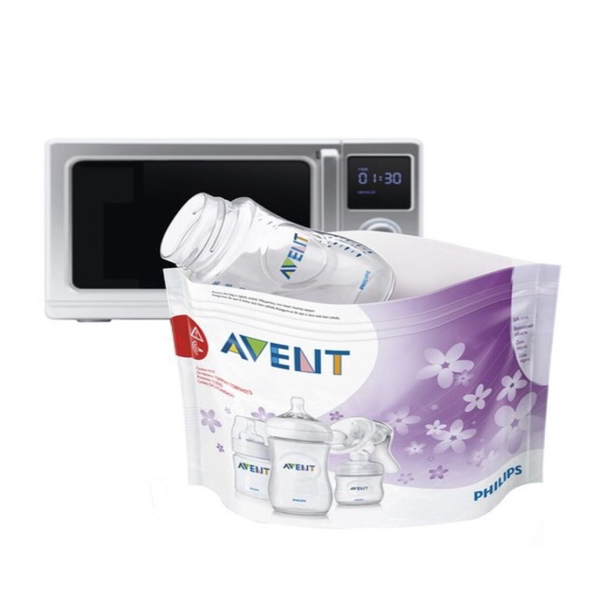 Imagem 0 de Bolsas Esterilizadoras a Vapor Philips Avent para Micro-Ondas branco/multicolorido