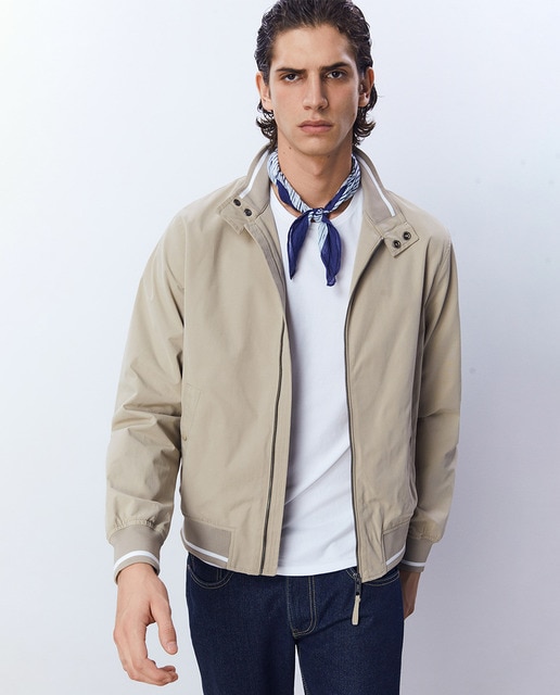 Veste Harrington gris clair  New Look