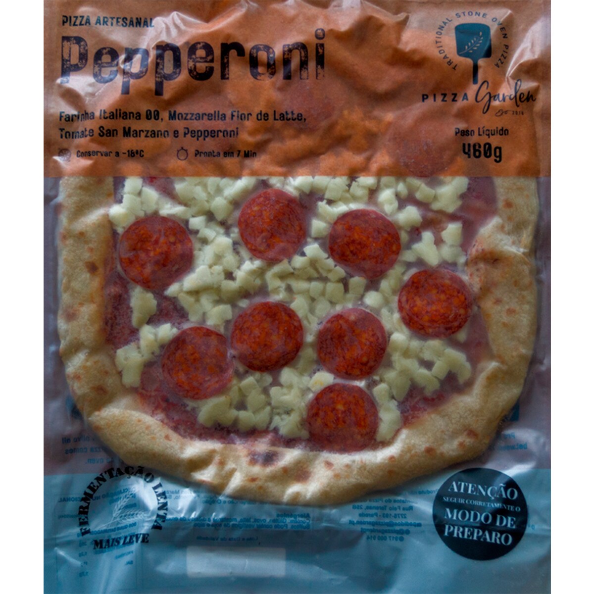 Artesanal de Pepperoni embalagem 405 g · Pizza Garden · Supermercado El