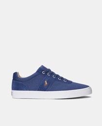 Hanford men's low-top canvas trainers with logo and rubber sole