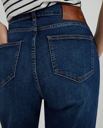 Short uni en jean femme