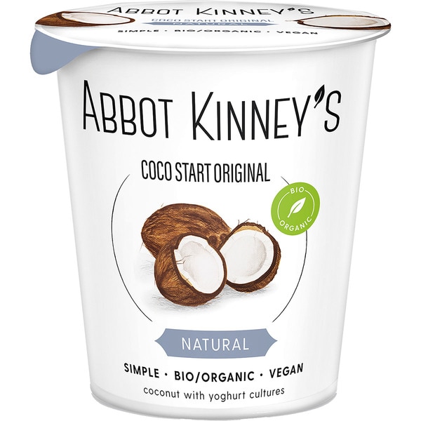 ABBOT KINNEY'S Coco Start alternativa al yogur a base de coco natural ecológico sin gluten y sin lactosa envase 350 g