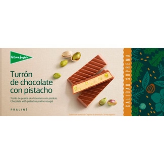 El Corte Inglés Torrão de Praliné de Chocolate com Pistácio 200