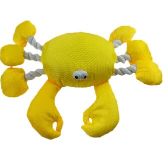 Fred & Rita Brinquedo para Cão Caranguejo Amarelo 28 cm 1 unidade