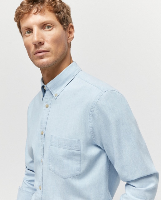 Camisa de hombre classic sport lisa
