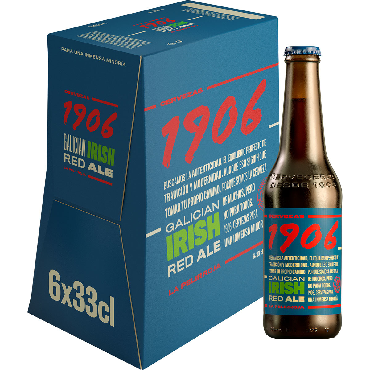 cerveza tostada tipo Galicia Irish Red Ale pack 6
