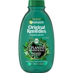 champú Detox 5 plantas beneficiosas con ortiga, vebena, limón, té verde y aloe vera frasco 400 ml para todo tipo de cabello uso diario