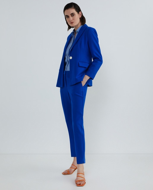 Pantalón traje liso de mujer
