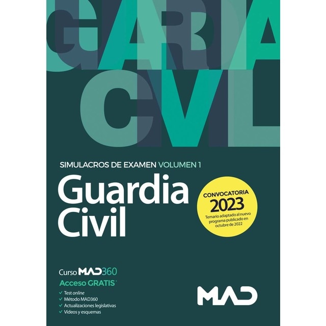 Guardia Civil. Simulacros de examen volumen 1 (Tapa blanda)