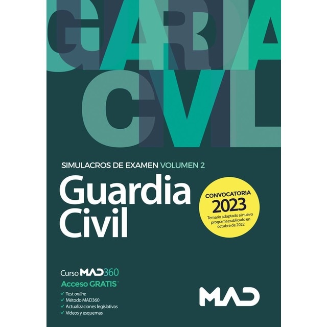 Guardia Civil. Simulacros de examen volumen 2 (Tapa blanda)