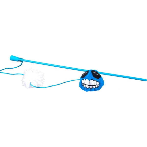 Brinquedo para Gato Cana Azul com Peluche embalagem 1 unidade